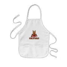 KRW Kid's Reindeer Christmas Apron