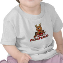 KRW Kid's Reindeer Merry Christmas Shirt