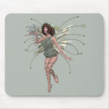 KRW Kiss the Frog Brunette Faery Mousepad