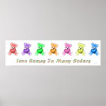 KRW Love Comes in Many Colours Posters