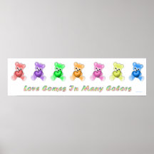 KRW Love Comes in Many Colours Posters