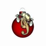 KRW Lovely Ornament with Holly Sculpture photo sculptures