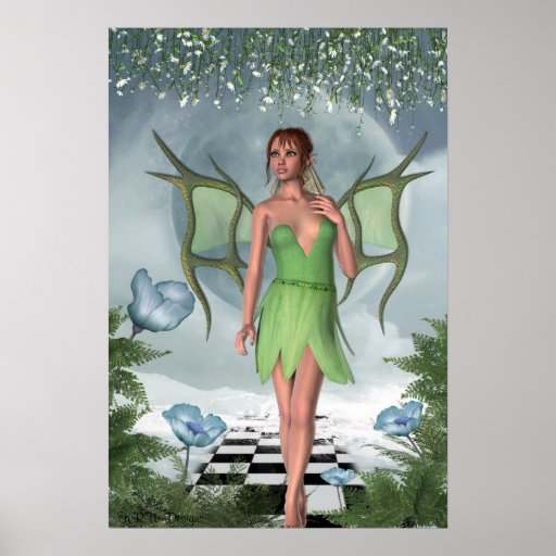 KRW Moonlit Dreams Fairy Fantasy Art Print