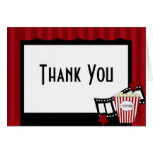 KRW Movie Theatre Thank You Notes Card