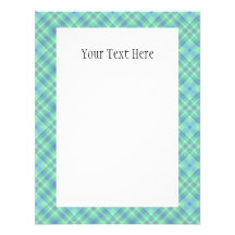 KRW Ocean Plaid 4.25x5.25 Custom Invitation