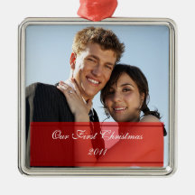 KRW Our First Christmas Together Custom Ornament