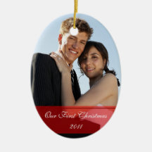 KRW Our First Christmas Together Custom Ornament
