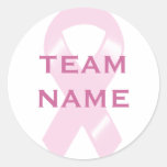 KRW Pink Ribbon Walk Custom Team Stickers