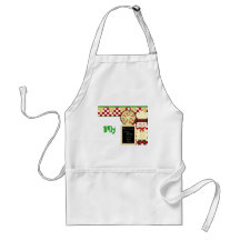 KRW Pizza Party Custom Name Apron Boy