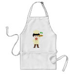 KRW Pizza Party Custom Name Apron Boy