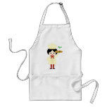 KRW Pizza Party Custom Name Apron Girl