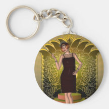KRW Putting on the Ritz Deco Flapper II Keychains