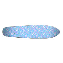 KRW Retro Aqua and Pink Circles Skateboard Deck