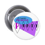 KRW Retro Bachelor Party Purple Custom Pin.