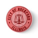 KRW Rockford Peach Baseball Team Pin buttons
