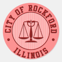 KRW Rockford Peach Baseball Team Stickers