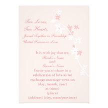 KRW Rose Custom Wedding Invitation