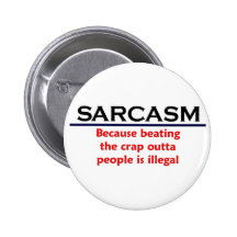KRW Sarcasm Funny Joke Pinback Button