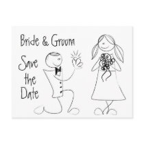 KRW Save the Date Custom Wedding Card Postcard