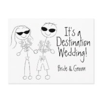 KRW Save the Date Destination Wedding Card Postcard