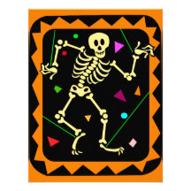 KRW Skeleton Celebration Halloween Party Invite