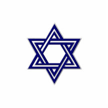 KRW Star of David Hanukkah Pin Photo Cut Out