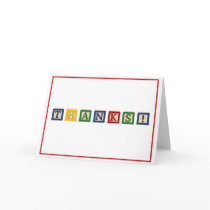 KRW Thank You - Baby Blocks Greeting Card