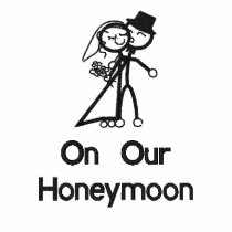 KRW Toon Bride and Groom Honeymoon Embroidered Polo Shirt