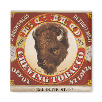 KRW Vintage 1873 Echo Chewing Tobacco Label Magnet