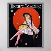 KRW Vintage 1921 Theatre Magazine Cover Print