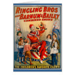 KRW Vintage Circus Clown Card