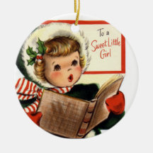 KRW Vintage For a Sweet Little Girl Ornament