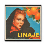 KRW Vintage Linaje Orange Fruit Crate Label Magnet