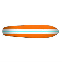 KRW Vintage Orange Surf Style Custom Skateboard