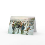 KRW Vintage Skating 1885 Holiday Card