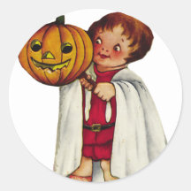 KRW Vintage Trick or Treater Halloween Stickers