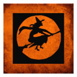KRW Witch Silhouette Halloween Party Invitation