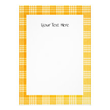 KRW Yellow Check 4.25 x 5.5 Custom Invitation