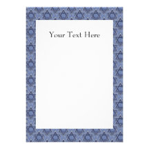 KRW YStar of David 4.25 x 5.5 Custom Invitation