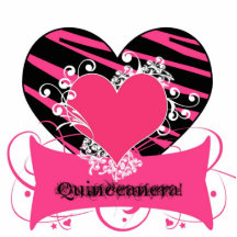 KRW Zebra Black and Pink Qinceanera Cake Top Cut Outs