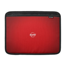Krystal Logo Red MacBook Air Sleeve