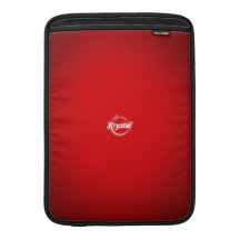 Krystal Logo Red MacBook Air Sleeve