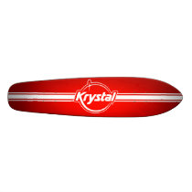 Krystal Logo with Strip Skateboard