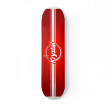 Krystal Logo with Strip Skateboard