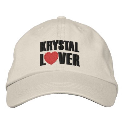 Krystal Lover Embroidered Baseball Cap Krystal Lover Embroidered Baseball Cap