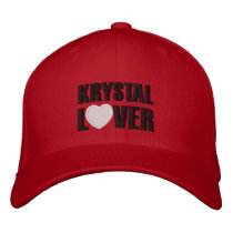 Krystal Lover Embroidered Baseball Caps