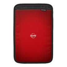 Krystal Red Logo MacBook Air Sleeve