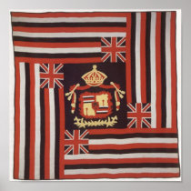 Kuʻu Hae Aloha (My Beloved Flag), Hawaiian cotton Poster