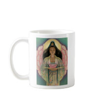 Kuan Yin Mug "Pink Lotus Heart"