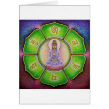 Kuan Yin "Om Mani Padme Hum" Greeting Card